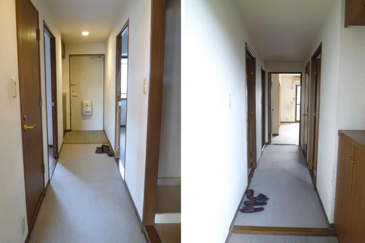 リノベーション事例 施工前 玄関・廊下